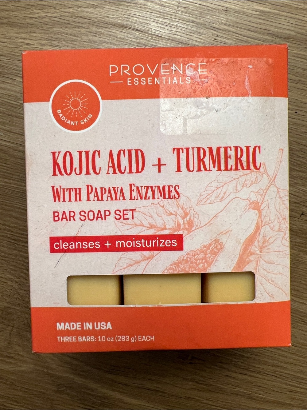 Essentials Kojic Acid + Turmeric Bar Soap Set in Orange and Cream